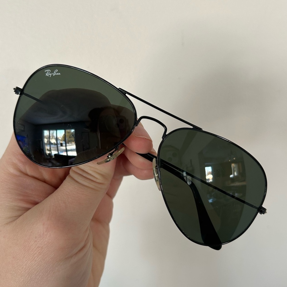 Ray-Ban Aviator Sunglasses RB3025 Black Frame & Lenses